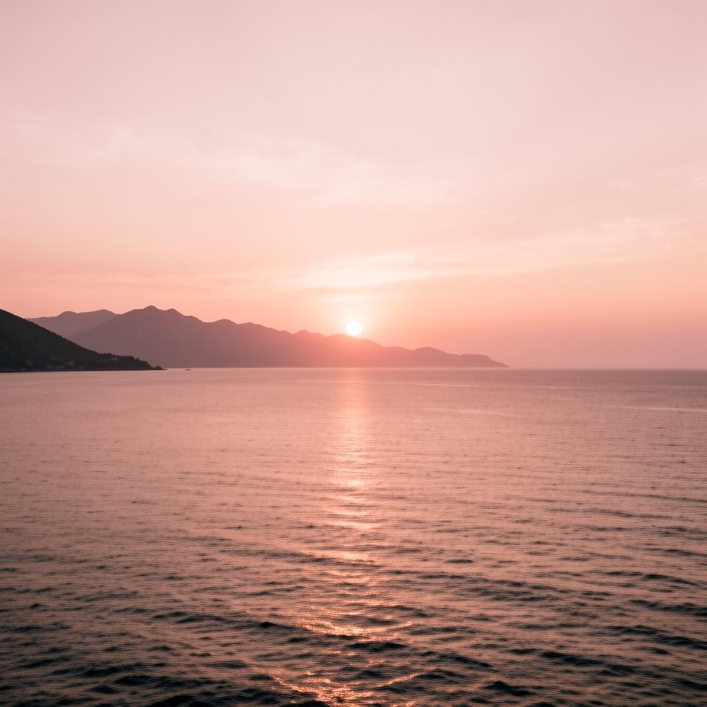 A peaceful sunrise over calm ocean waters, symbolising hope, new beginnings, and the restorative promise of holistic wellness
